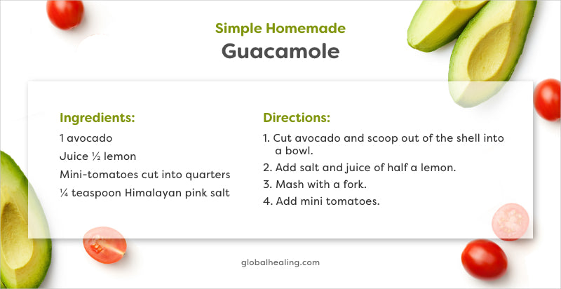 Simple Homemade Guacamole from Global Healing