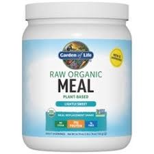Raw Organic Meal, Shake & Meal Replacement, Natural - 519g Half