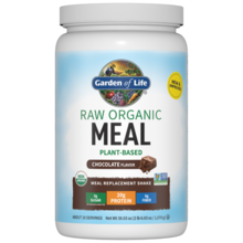 Raw Organic Meal, Shake & Meal Replacement, Chocolate - 1017g