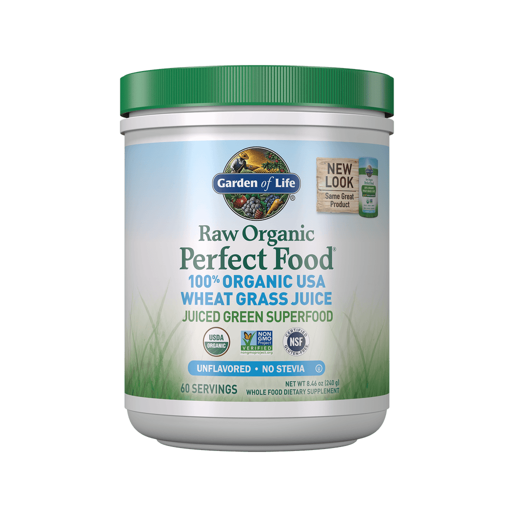 Perfect Food RAW - 100% Organic Wheat Grass Powder 240g