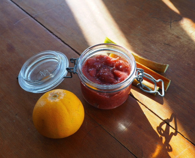 Rhubarb and Orange Chia Jam