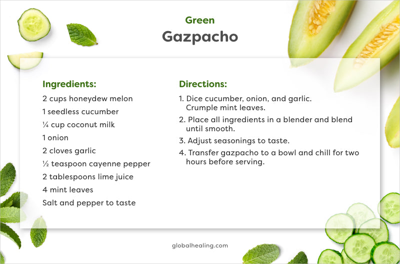 Green Gazpacho from Global Healing
