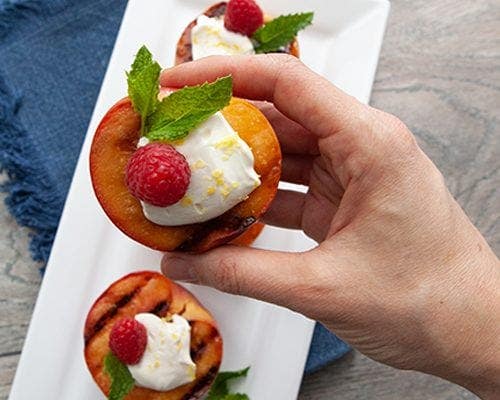 Grilled Peaches by Gwen Eager