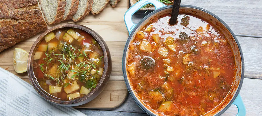 Vegan Minestrone Soup by Gwen Eager - Garden of Life