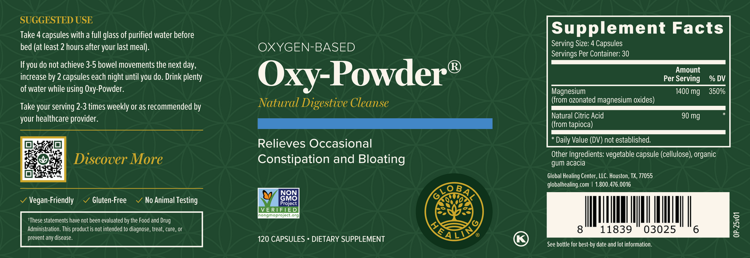 Oxy-Powder Intestinal Cleanser - 120 Caps