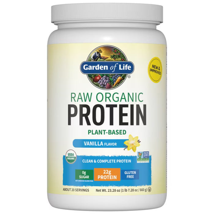 Raw Organic Protein Powder Vanilla 660g