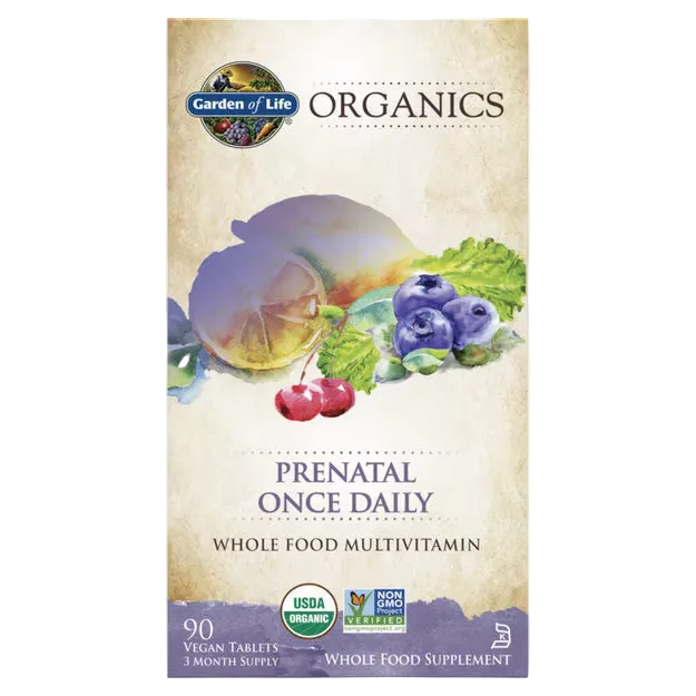 Organics: Prenatal Once-Daily - 90 Tablets
