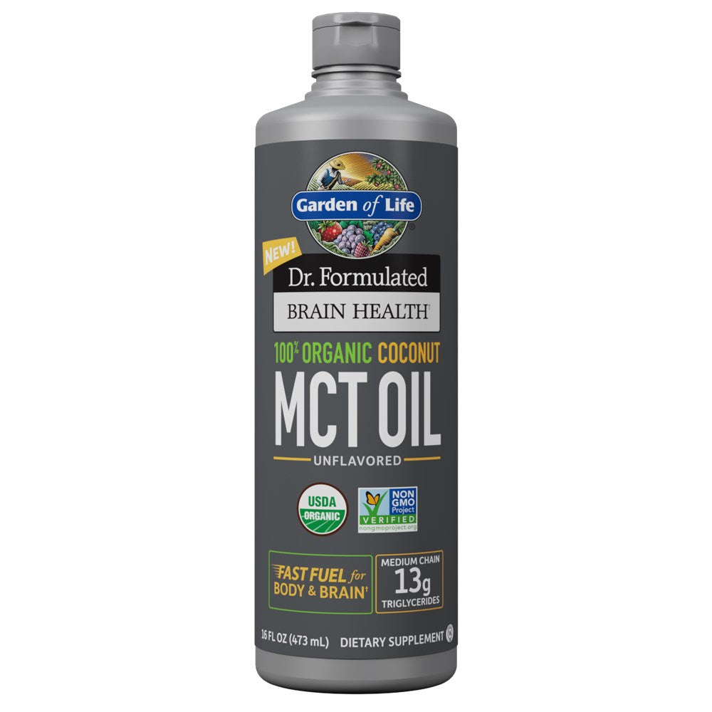 Dr Formulated Brain Health Organic Coconut MCT Oil 32oz LIQUID