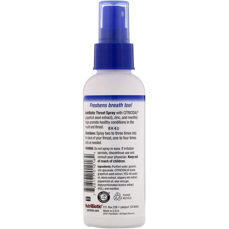 GSE - Grapefruit Seed Extract Throat Spray with Zinc