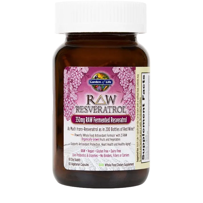 Raw Resveratrol 350mg - 60 Capsules