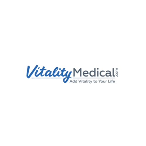 Vitality Medical brand logo, stocked at Forge Store in New Zealand.