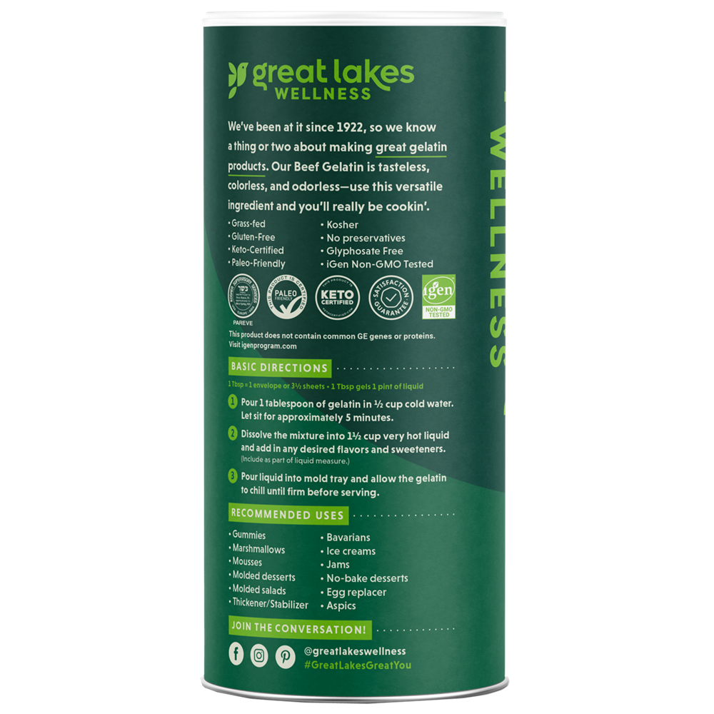 Beef Hide Bovine Gelatin 454g
