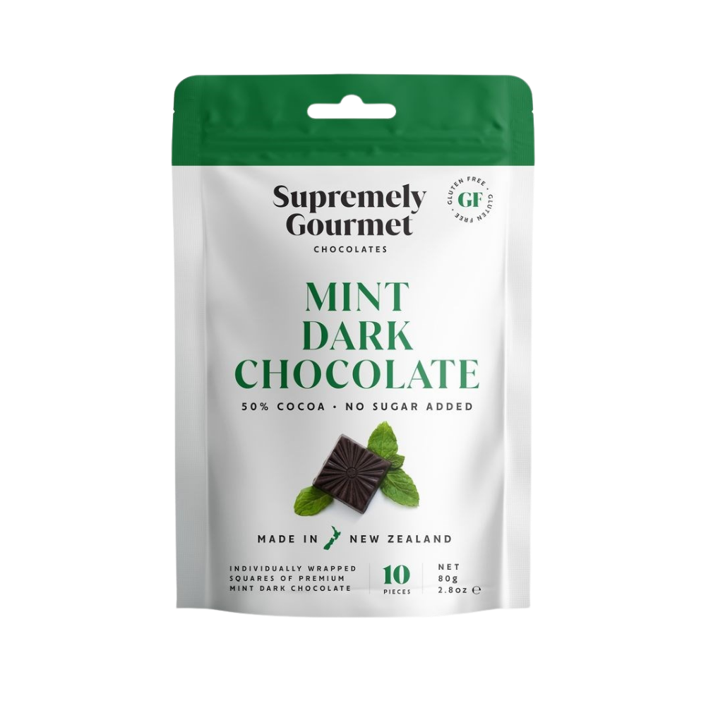 Mint Dark Chocolate Squares - 10 Pc
