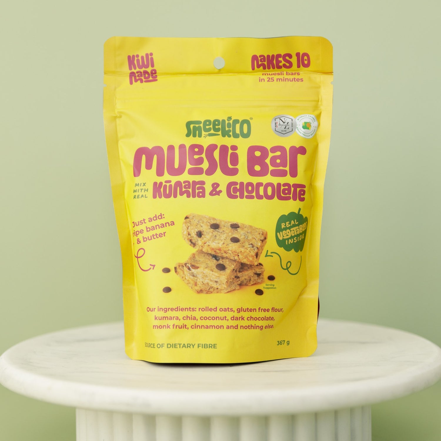 Muesli Bars with Kumara & Chocolate
