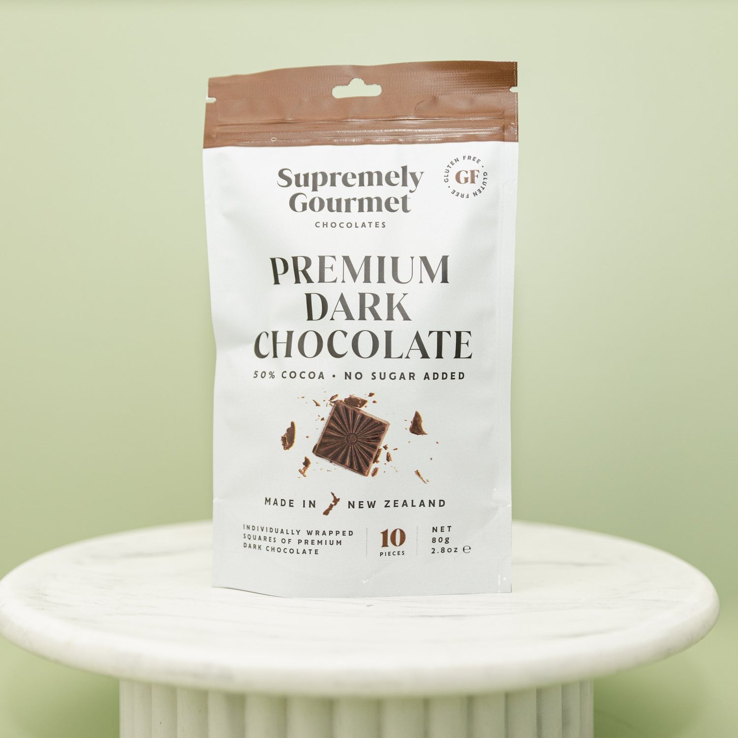Premium Dark Chocolate Squares - 10 Pc