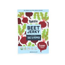 Theo's Organic Organic Beet Jerky - Salt & Pepper ( Single  57g )