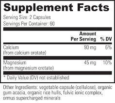 Calcium & Magnesium Orotate - 120 Caps