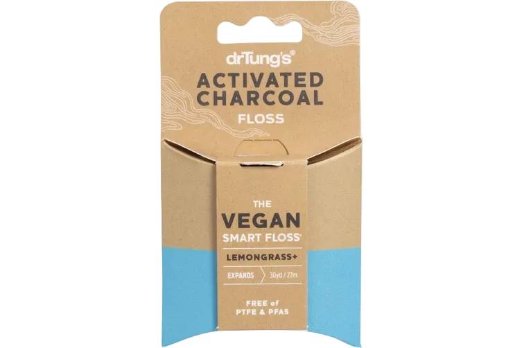 Dr Tung's Activated Charcoal Vegan Floss