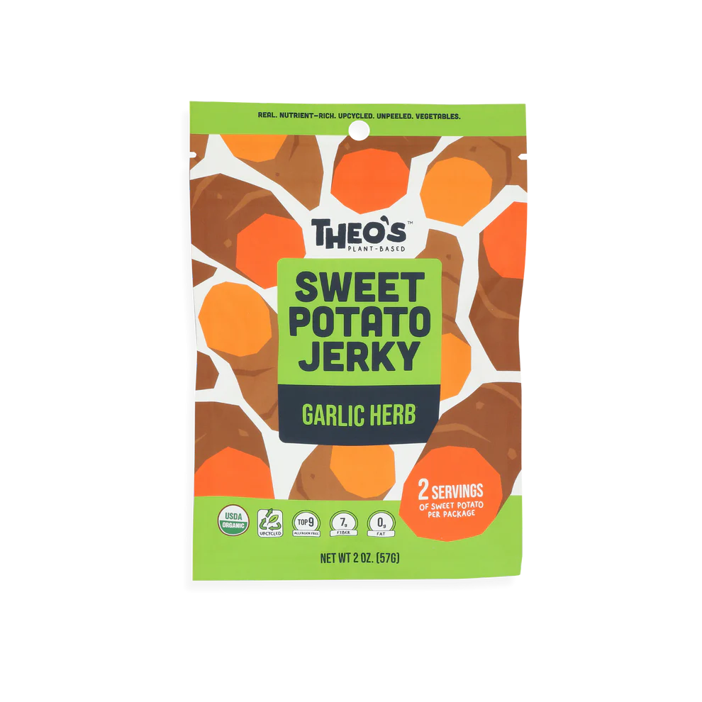 Organic Sweet Potato Jerky - Garlic Herb  ( Single ) ( BB Date 5/25 )