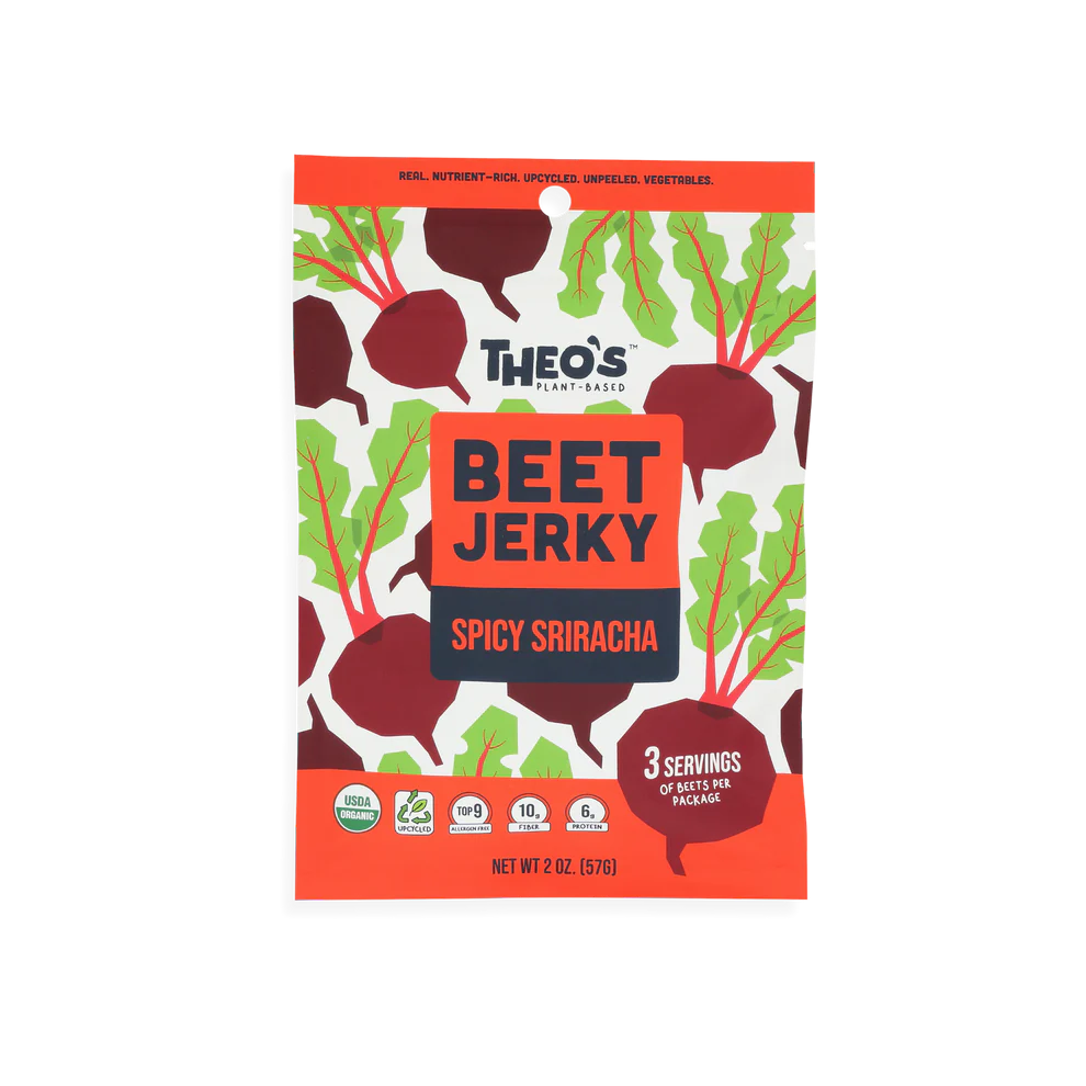 Organic Beet Jerky - Spicy Siracha - 6 x 57g ( BB Date 6/25 )