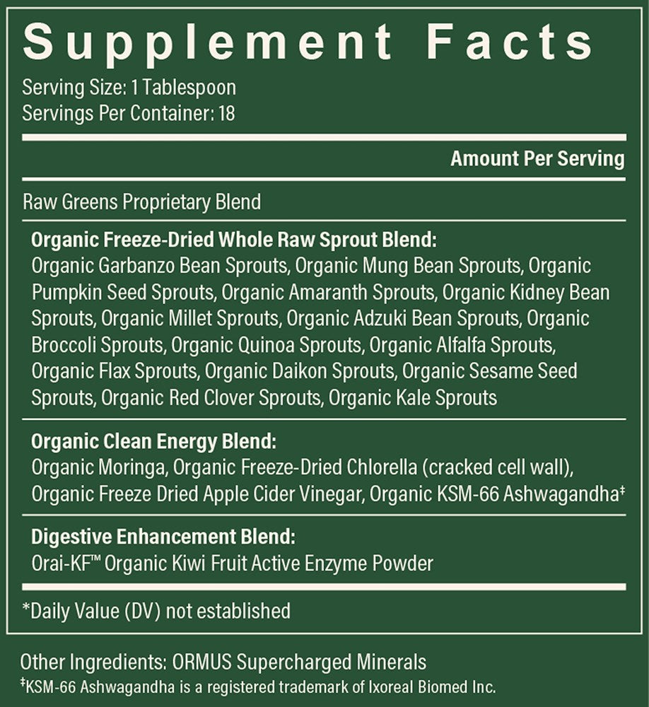 Organic Super Greens 270g