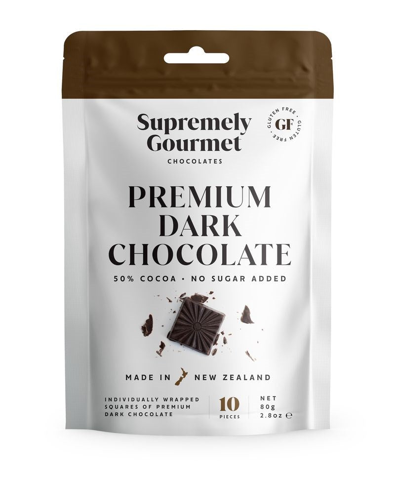 Premium Dark Chocolate Squares 10 Piece