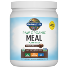 Raw Organic Meal, Shake & Meal Replacement, Chocolate - 509g Half Size