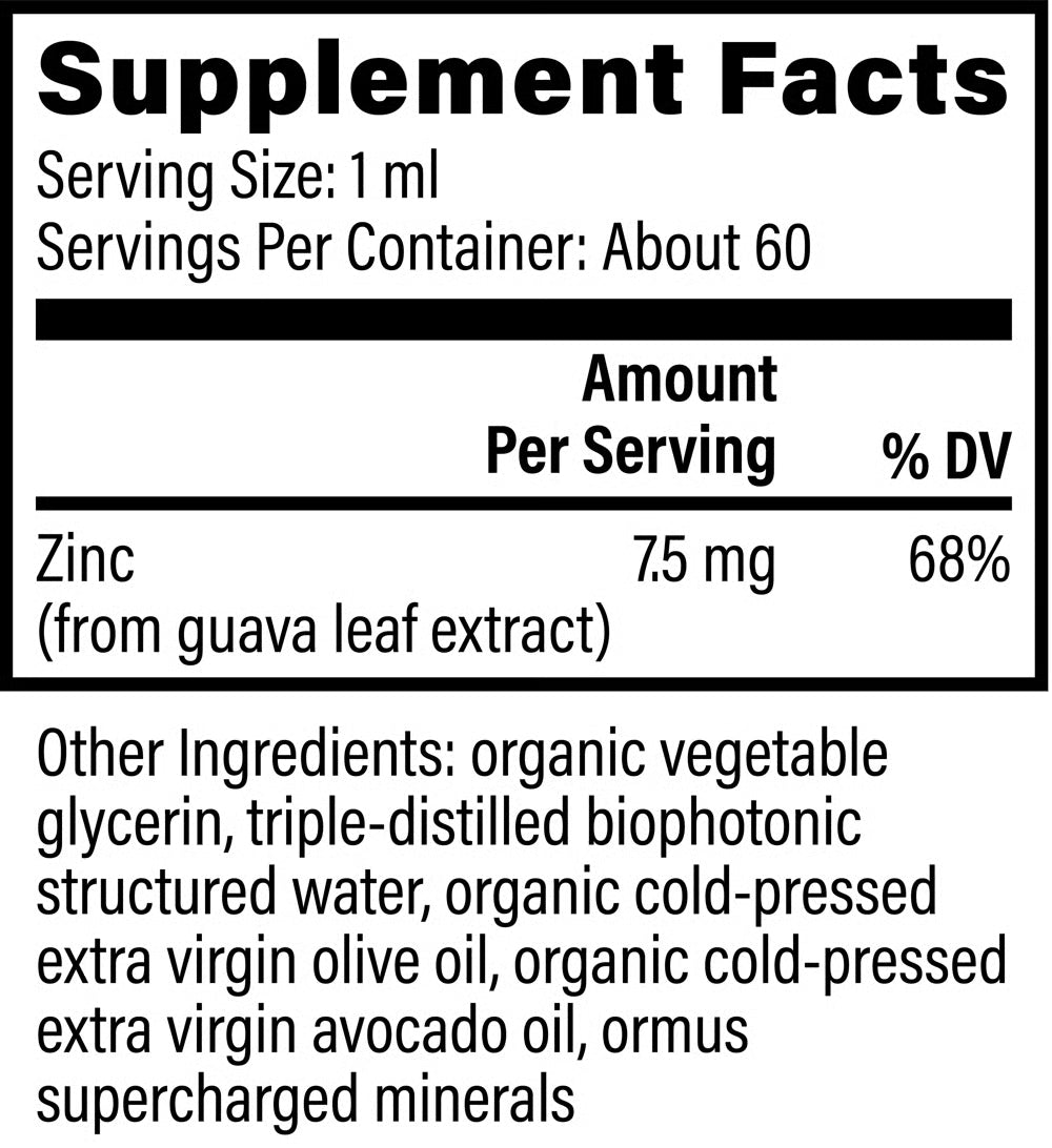 Zinc Organic Plant-Based - 59.2ml