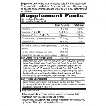 Vitamin Code - Raw Calcium - 120 capsules